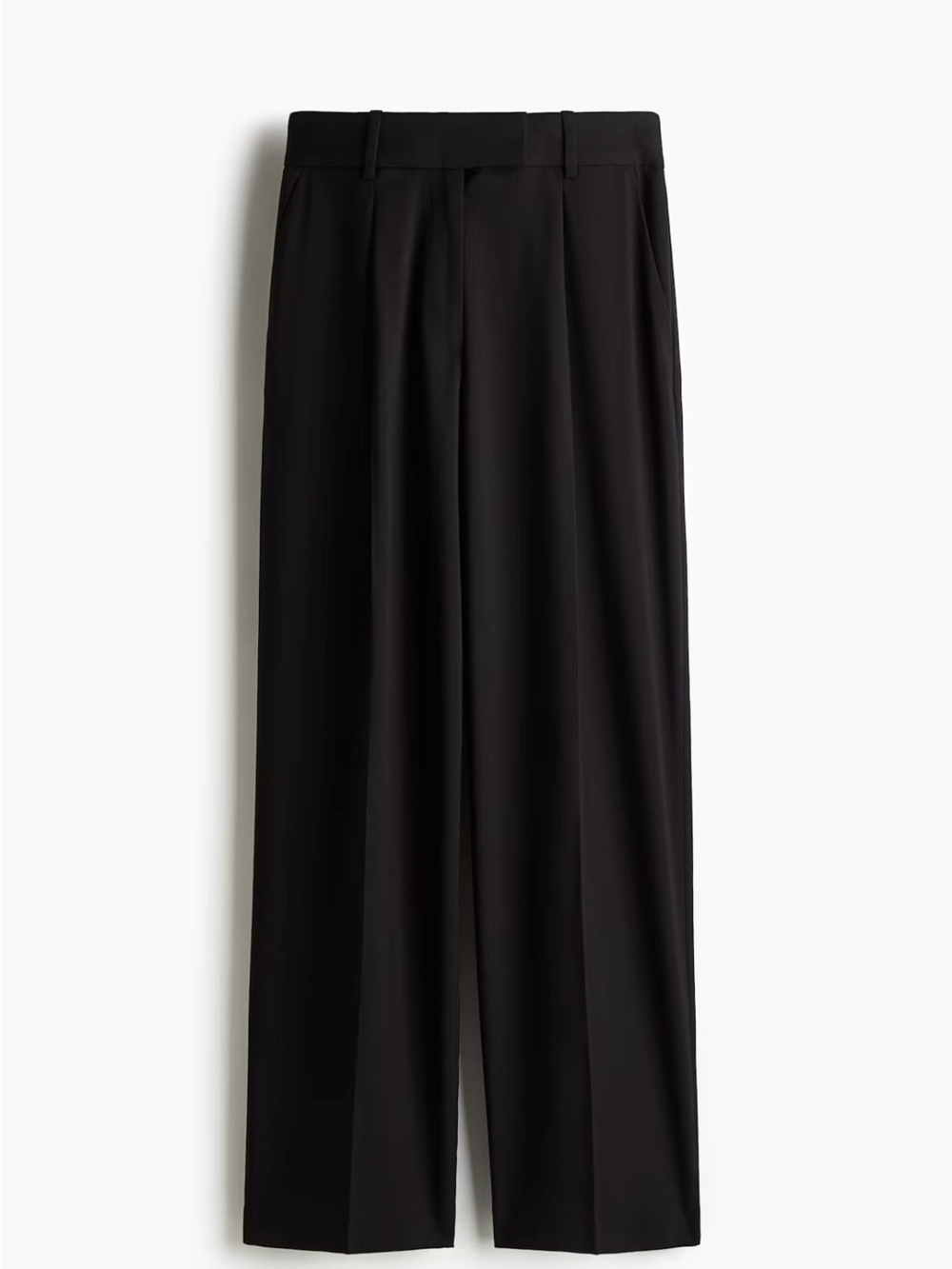 Black Straight-Leg Women's Dress Pants